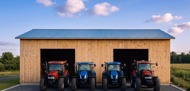 Garage à tracteurs en Estrie, Estrie